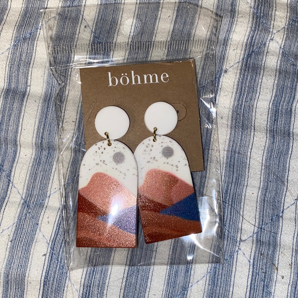 Bohme Mountain Print Earrings